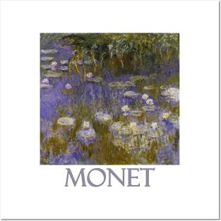 Yellow and Lilac Waterlilies by Claude Monet Posters and Art